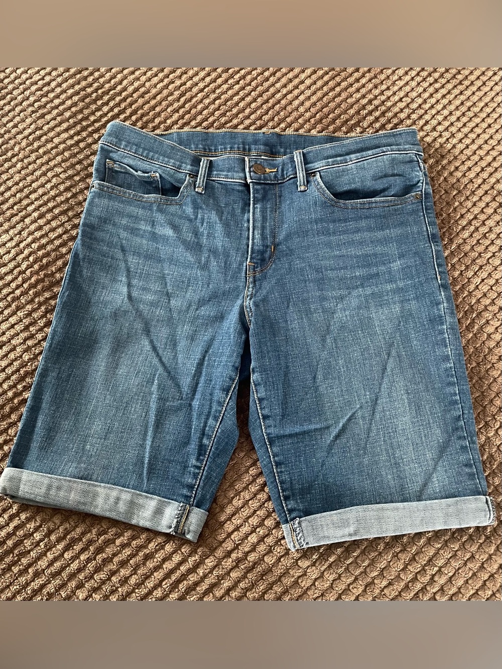 Vintage Levi Strauss & Co Women’s Stretch Denim Shorts, 31” Waist